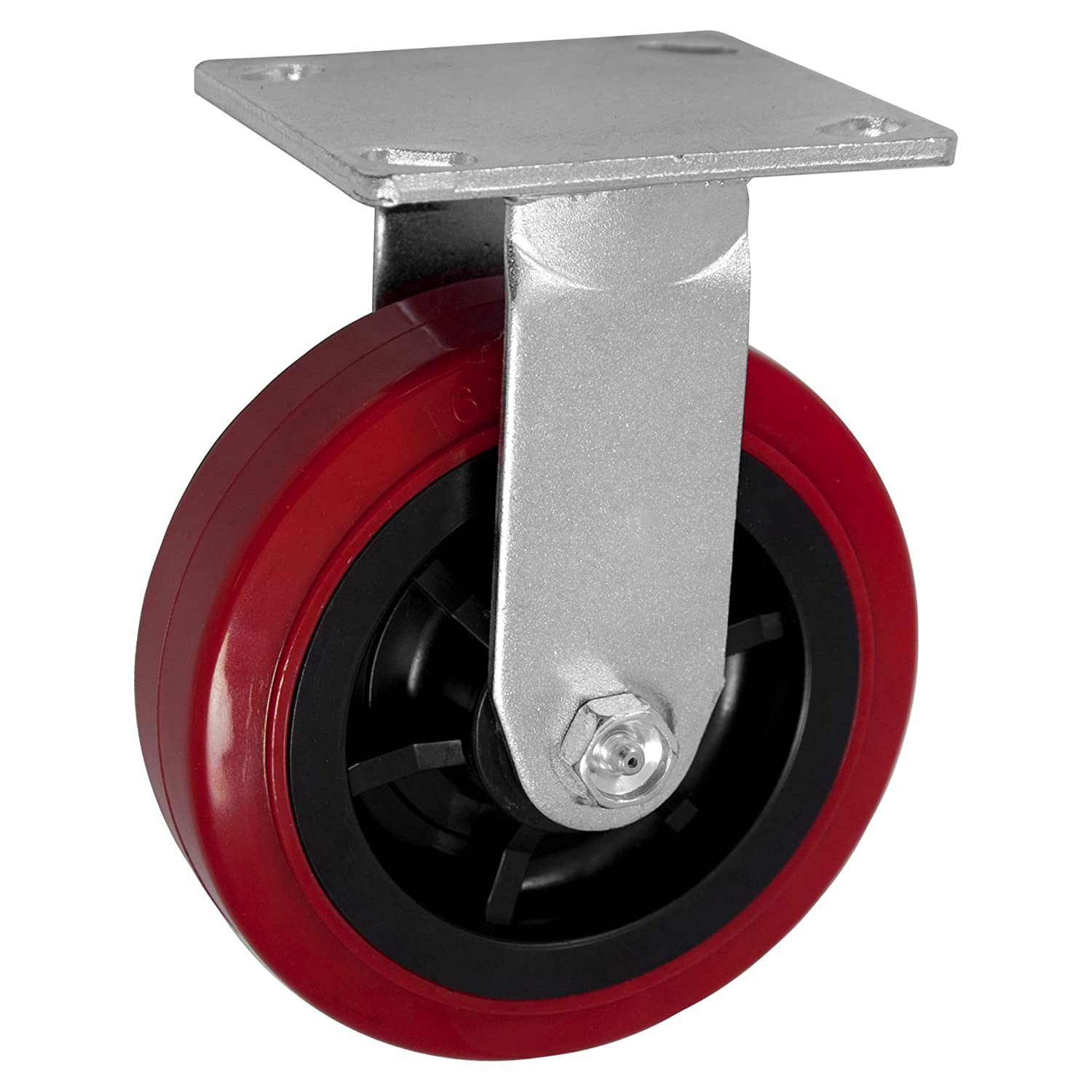 Close-up of 4-inch swivel caster showcasing polyurethane tread
