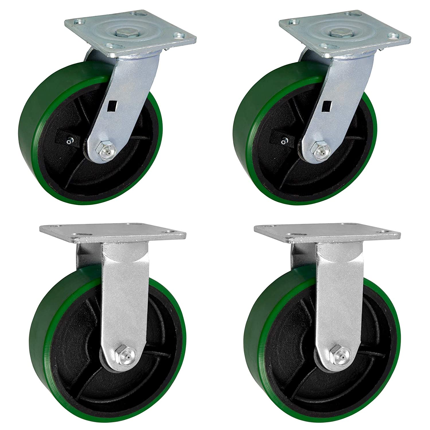 PCI 6-inch Heavy Duty Casters in Green