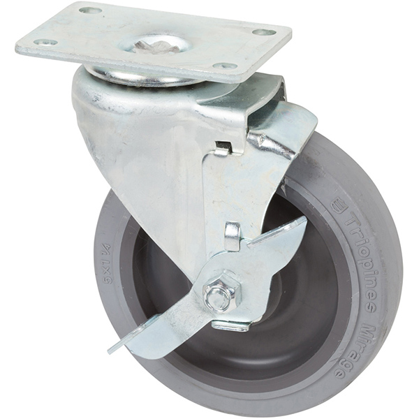 5 inch x 1.25 inch MIR Thermoplastic Rubber Caster